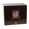 Wooden Photo Album Box w/Side Frame